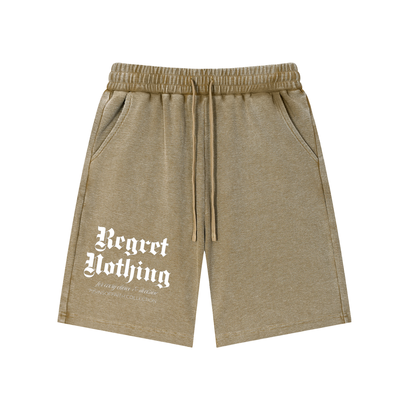 Mineral Wash Waffle Knit Shorts