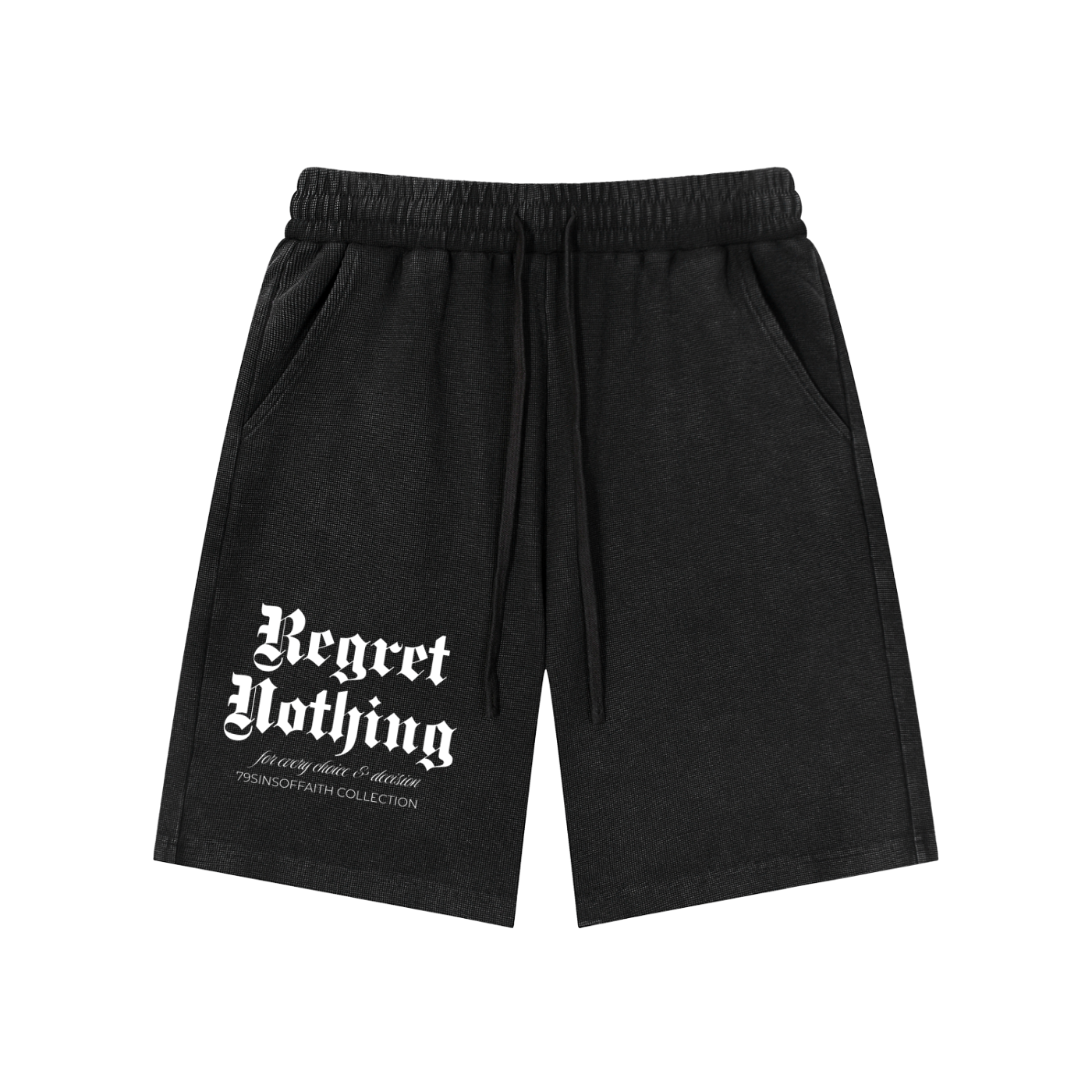 Mineral Wash Waffle Knit Shorts