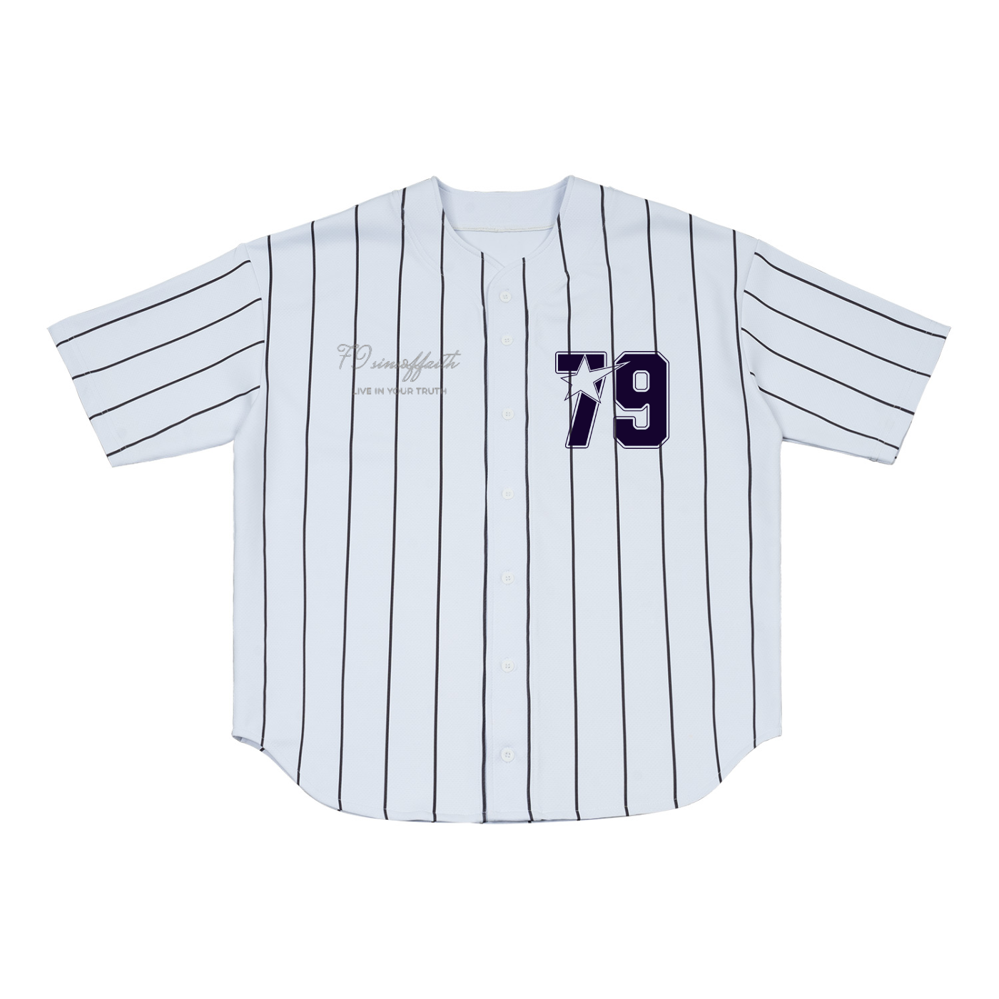 Pinstripe Baseball Jersey