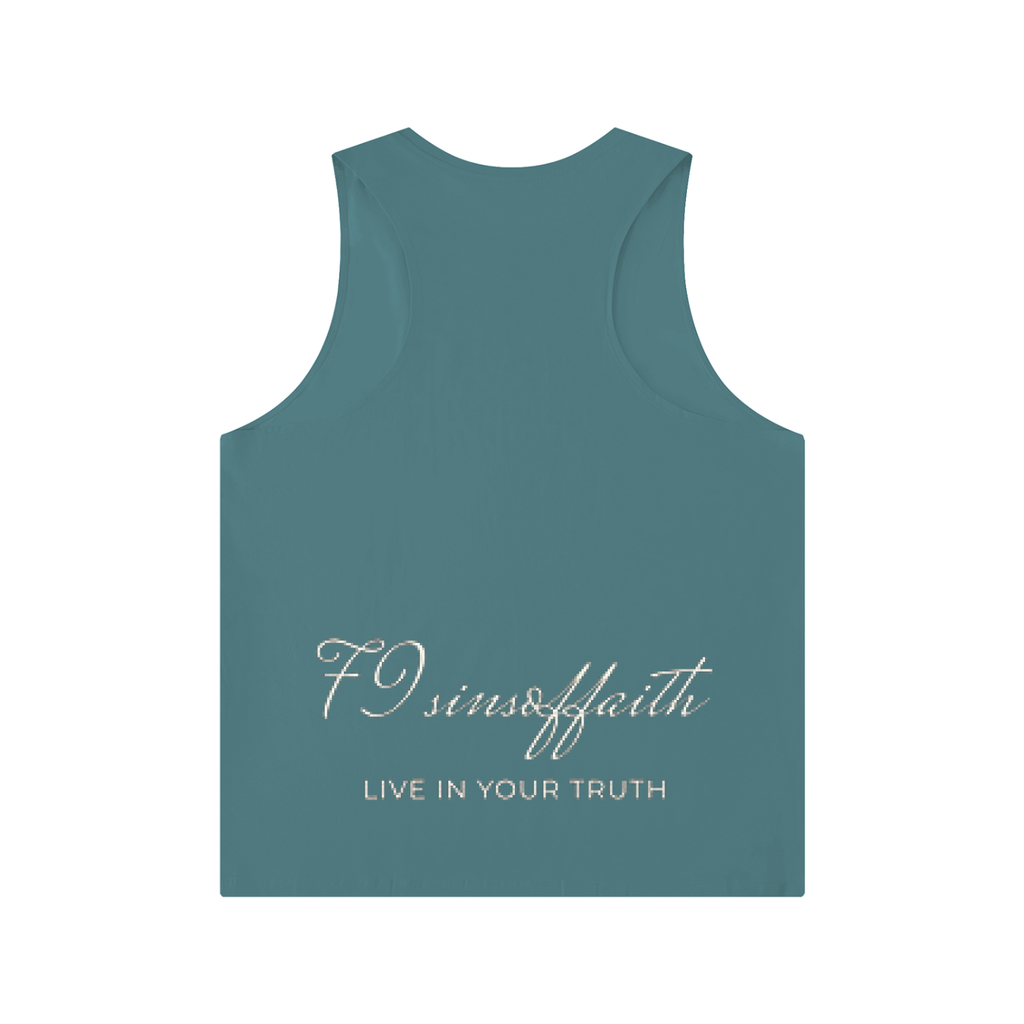 Men's Solid Color Crewneck Tank Top