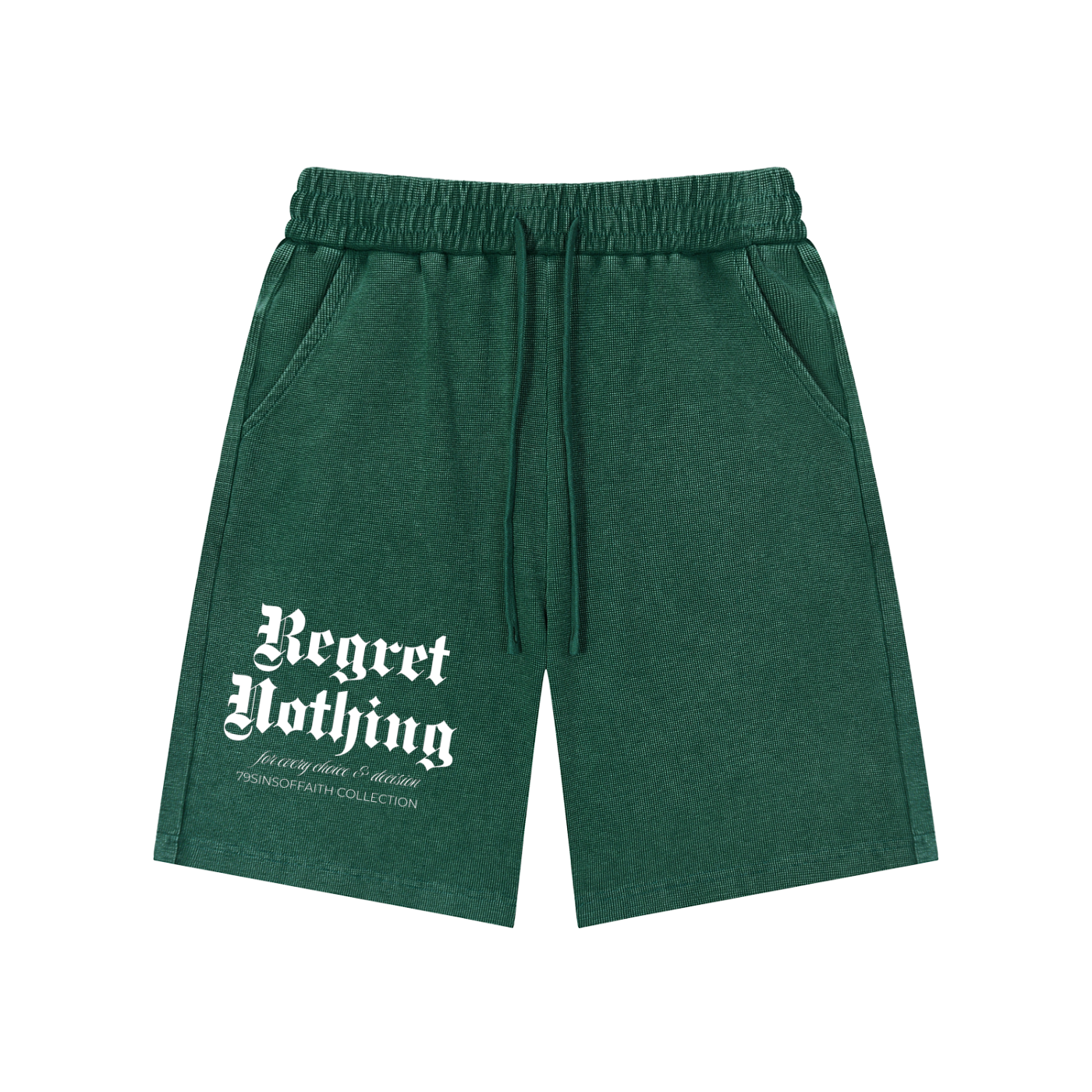 Mineral Wash Waffle Knit Shorts