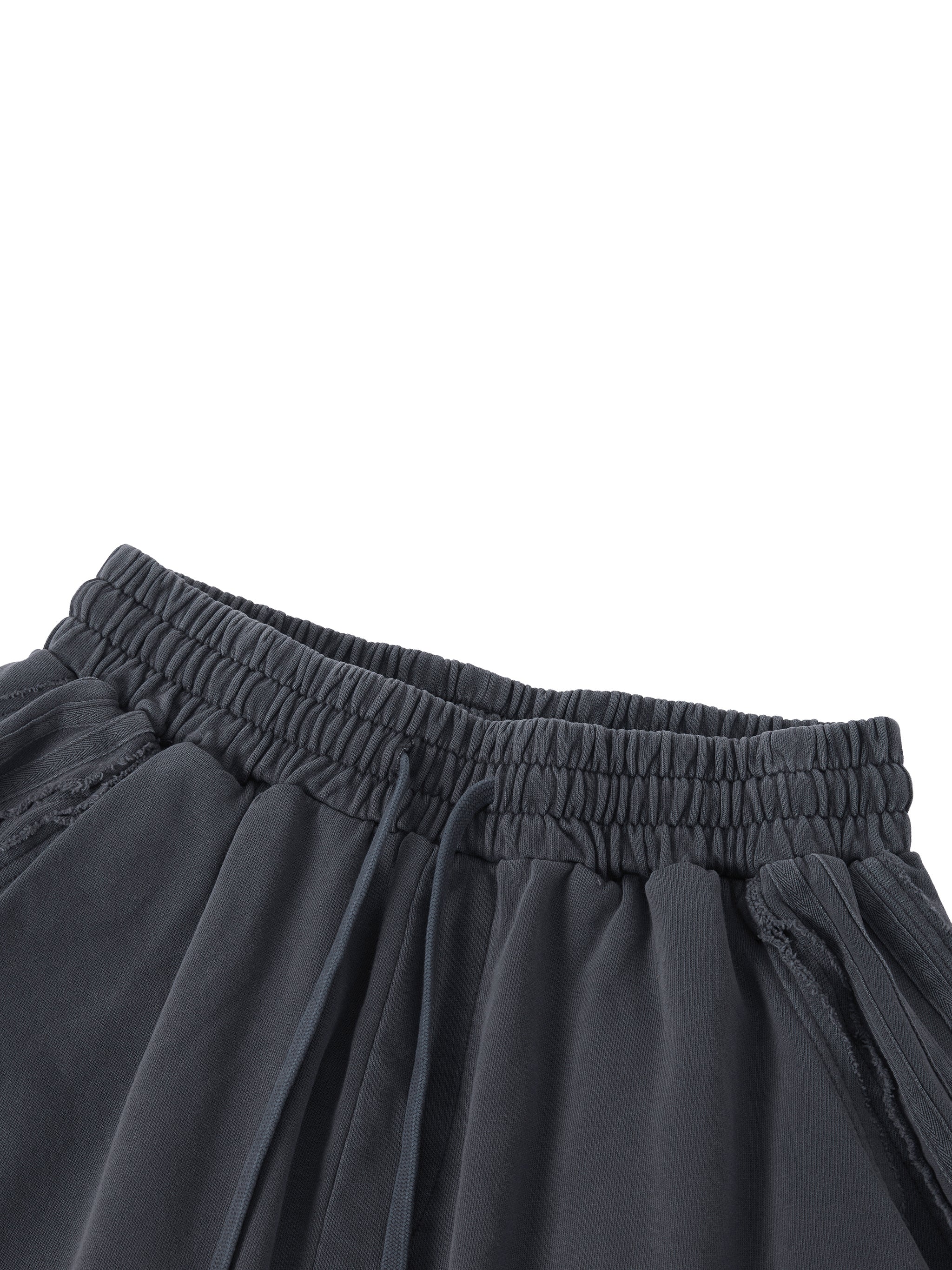 Unisex Vintage Wash Raw Edge Shorts